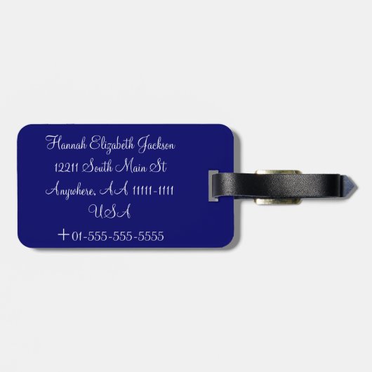  label op maat bagagelabel (Achterkant horizontaal)