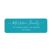 label op maat van gezinsadres (Voorkant)