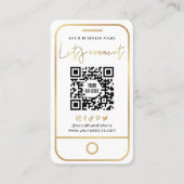 Label op social media White & Gold Scan QR-code (Voorkant)