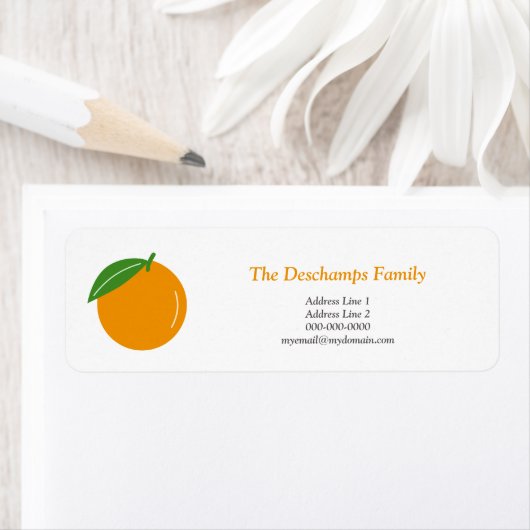 Label Oranje retouradres (Insitu)