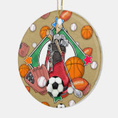 Label/Ornament sport - SRF Keramisch Ornament (Links)
