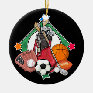 Label/Ornament sport - SRF Keramisch Ornament