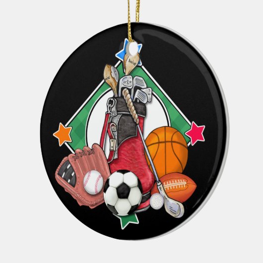 Label/Ornament sport - SRF Keramisch Ornament (Links)