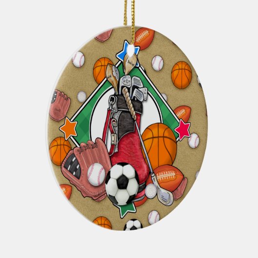 Label/Ornament sport - SRF Keramisch Ornament (Rechts)