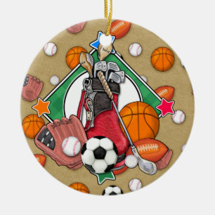 Label/Ornament sport - SRF Keramisch Ornament