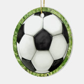 Label/Ornament van de Voetbal - SRF Keramisch Ornament (Links)