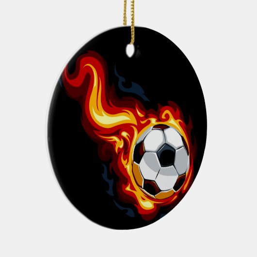 Label/Ornament van de Voetbal - SRF Keramisch Ornament (Rechts)