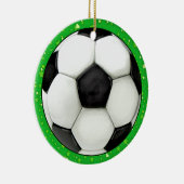 Label/Ornament van de Voetbal - SRF Keramisch Ornament (Rechts)