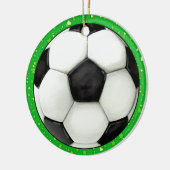 Label/Ornament van de Voetbal - SRF Keramisch Ornament (Links)