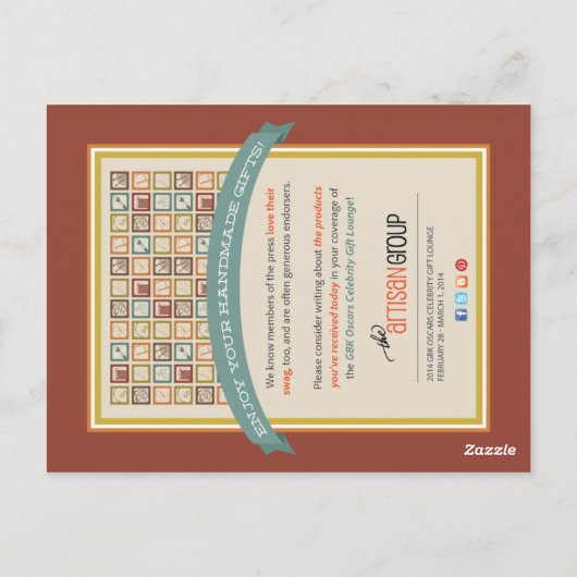 LABEL Oscars Press Briefkaart (Achterkant)