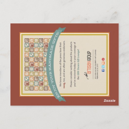 LABEL Oscars Press Briefkaart (Achterkant)