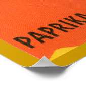  label "Paprika Spain" Poster (Hoek)