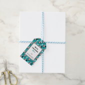 label 🐧 Pickleball Vrolijk kerstfeest Cadeaulabel (Met Touw)