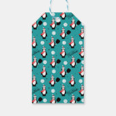 label 🐧 Pickleball Vrolijk kerstfeest Cadeaulabel (Achterkant)