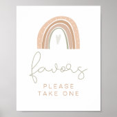 Label Poster van GITA Pastel Rainbow Favors (Voorkant)