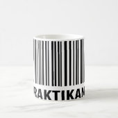 label praktikant barcode koffiemok (Center)