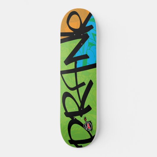 Label Prank Graffiti Persoonlijk Skateboard (Voorkant)