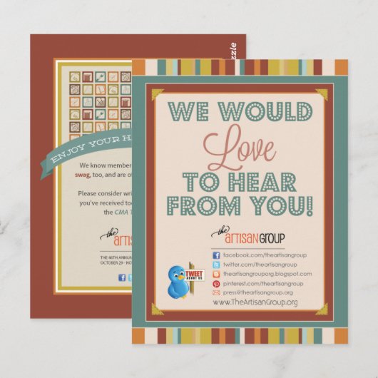 LABEL Press Briefkaart (Voorkant / Achterkant)