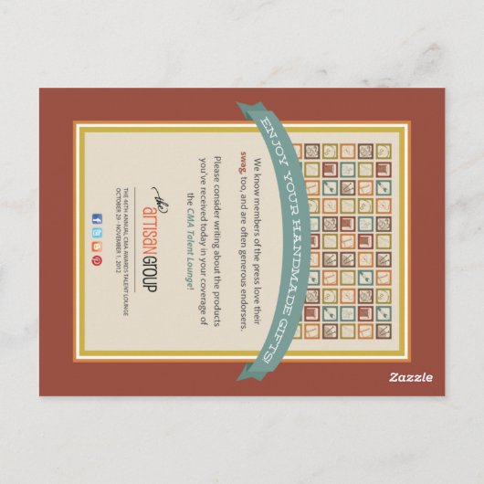 LABEL Press Briefkaart (Achterkant)