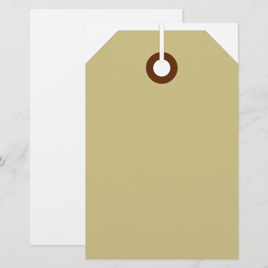 Label prijs briefpapier (Voorkant / Achterkant)