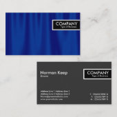 Label rand - Blauwe gordijnen (Voorkant / Achterkant)