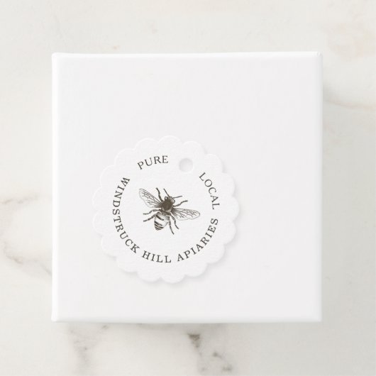 Label "Real Kraft Honey Bee Scalloped Apiary Produ (In situ)