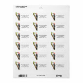  label Red Bellied Woodpecker (Full Sheet)