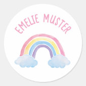 Label - Regenboogwolken (Voorkant)