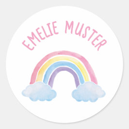 Label - Regenboogwolken