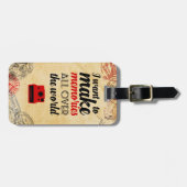 Label reisstempels bagagelabel (Voorkant horizontaal)