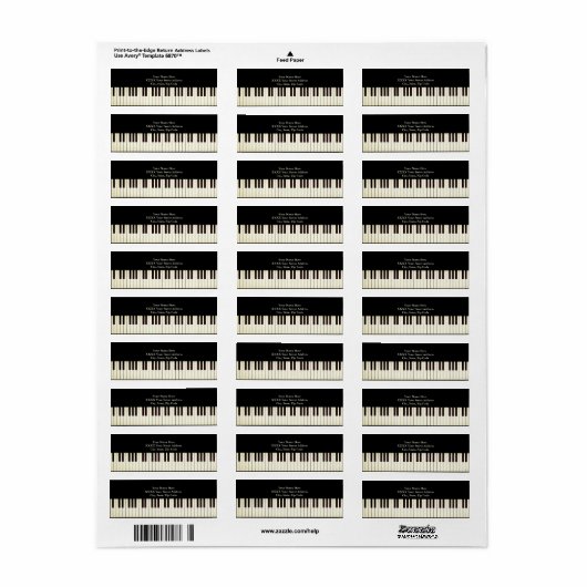 Label retouradres (Full Sheet)