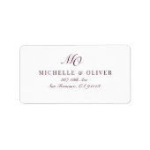 Label retouradres (Voorkant)