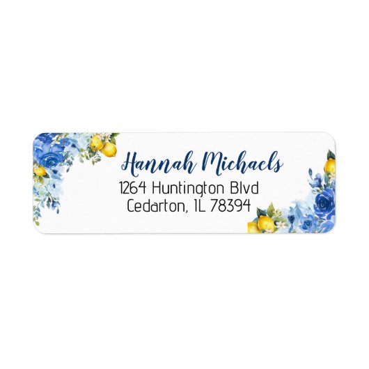 Label retouradres (Voorkant)