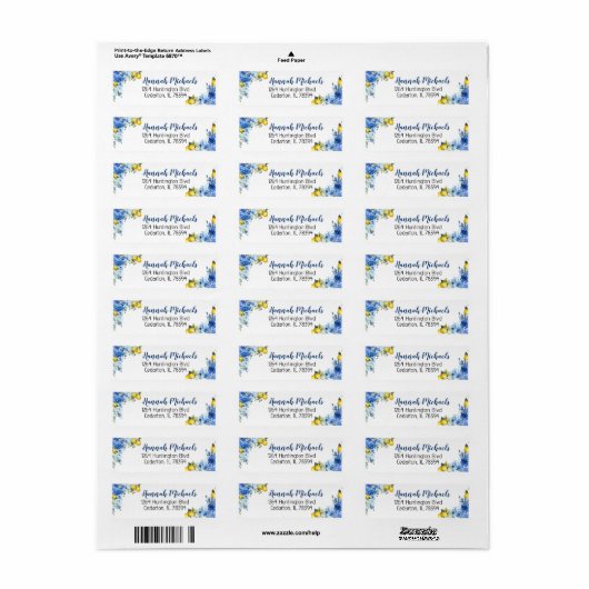 Label retouradres (Full Sheet)