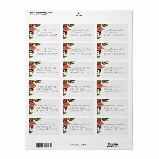 Label retouradres (Full Sheet)