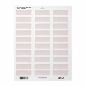 Label retouradres (Full Sheet)