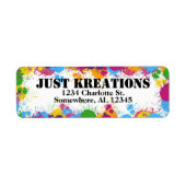 Label retouradres (Voorkant)