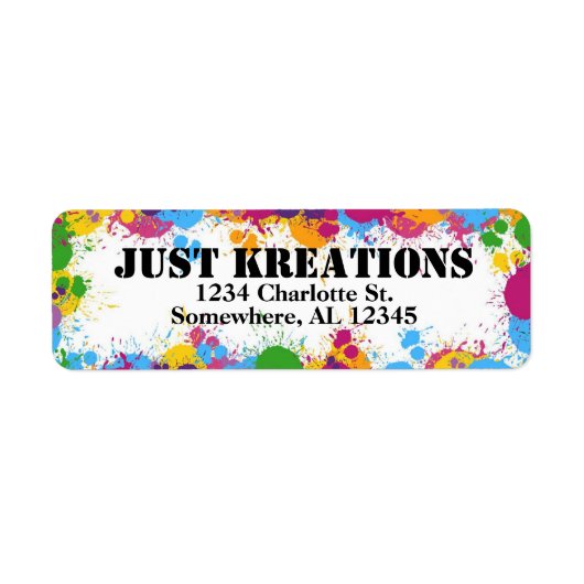 Label retouradres (Voorkant)