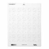 Label retouradres (Full Sheet)