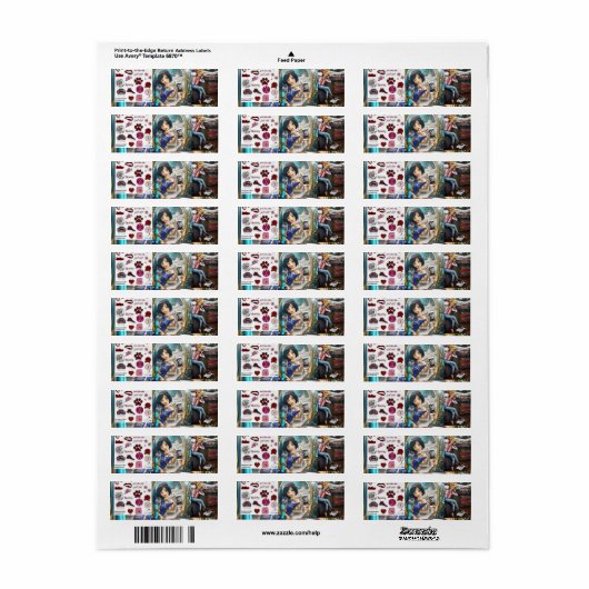 Label retouradres (Full Sheet)