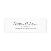 Label retouradres (Voorkant)