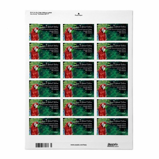 Label retouradres (Full Sheet)