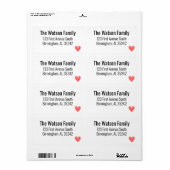 Label retouradres (Full Sheet)