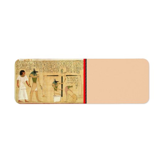 Label retouradres Egypte-Hieroglyphs (Voorkant)