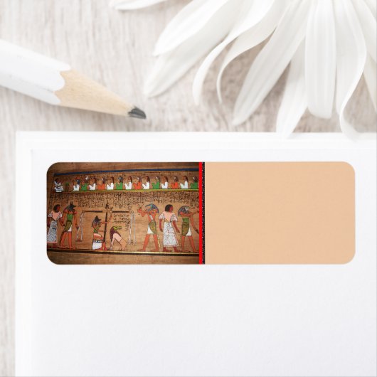 Label retouradres Egypte-Hieroglyphs (Insitu)