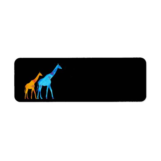 Label retouradres Giraffe (Voorkant)