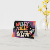 Label retouradres kaart (Gele Bloem)