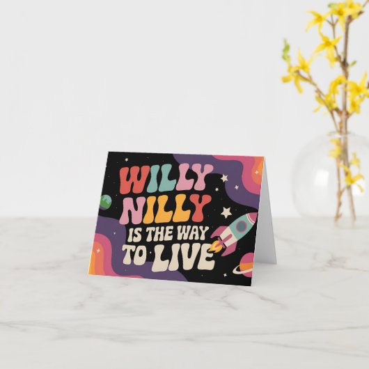 Label retouradres kaart (Gele Bloem)