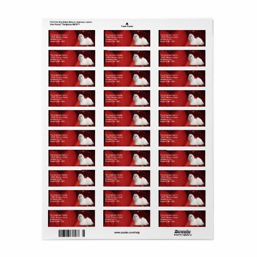 Label retouradres Maltees & Bloemen (Full Sheet)