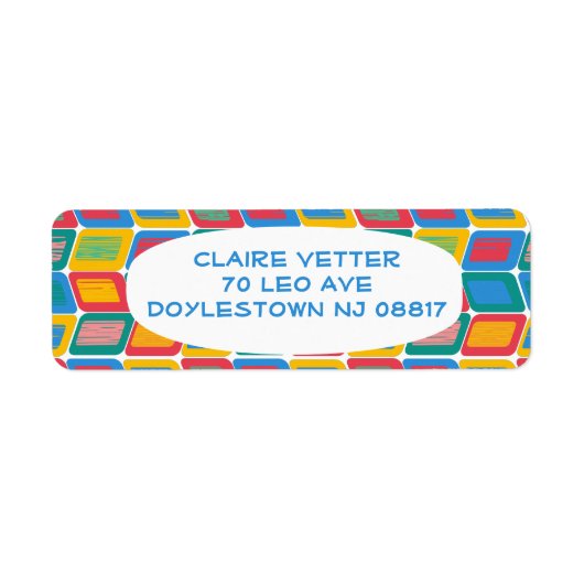 Label Retouradres van BrightStor (Voorkant)